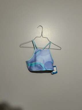 DSG Girls' Strappy Halter Swim Top - Deep Sea Daydream